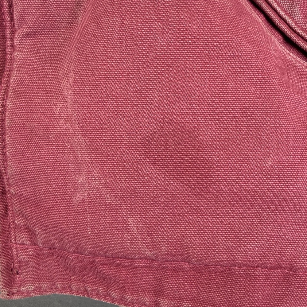 Carhartt Jacket Womens 2XL Raspberry Pink Sherpa Lined Hooded Canvas Workwear - Picture 6 of 12